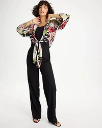 Georgette Tie-Front Kimono
