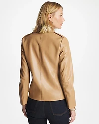 Faux Leather Moto Jacket