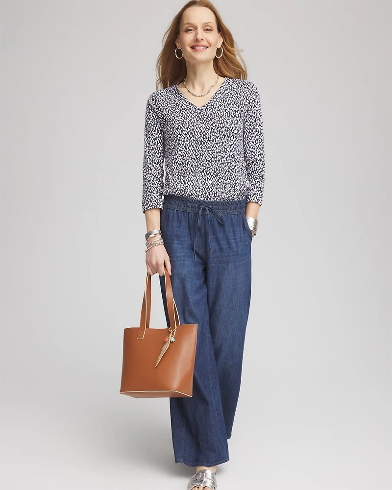 Dots Pima 3/4 Sleeve Everyday Tee