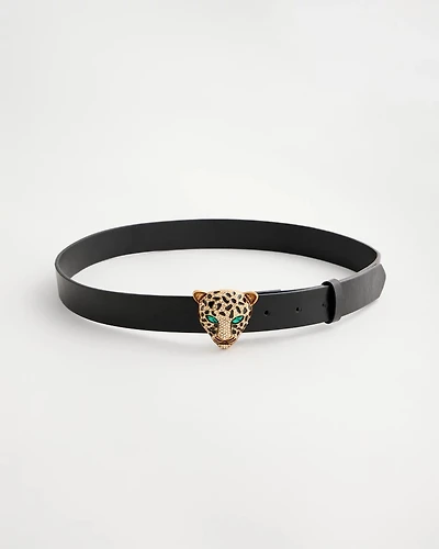 Green Eyed Leopard Trouser Belt