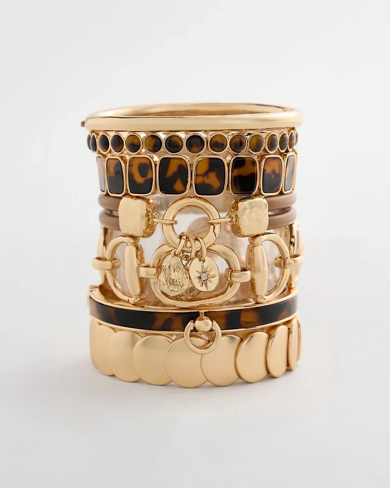 Tortoise Square Stretch Bracelet