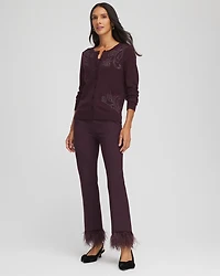 Embellished Crewneck Cardigan