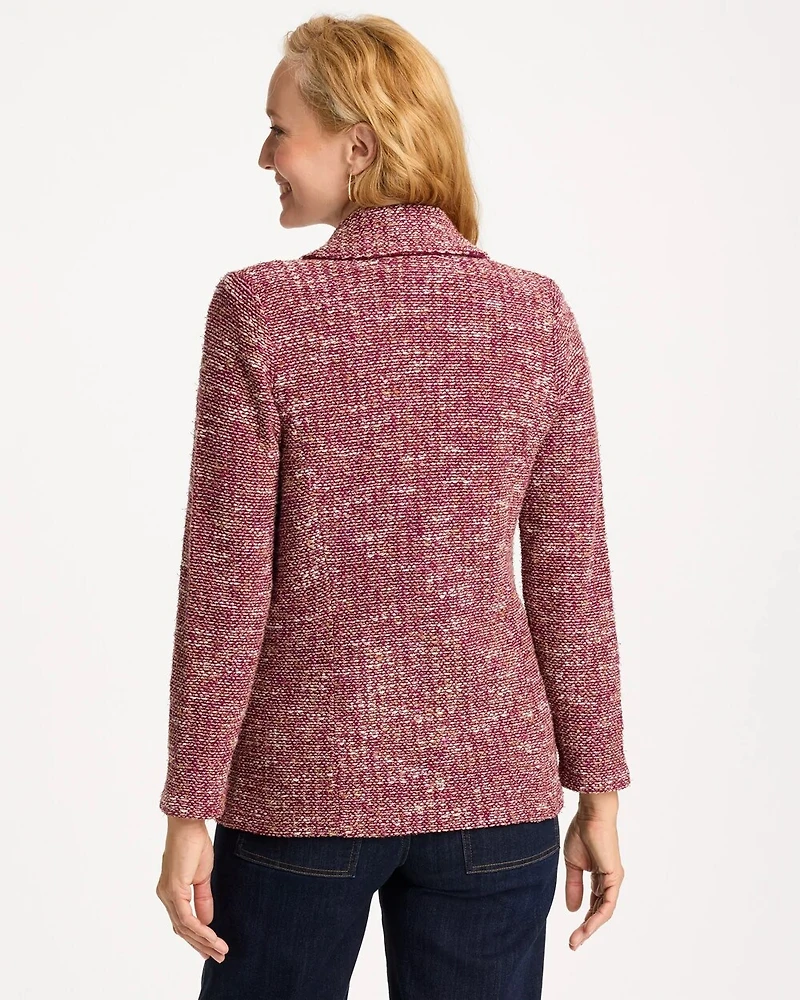 Tweed Sweater Blazer