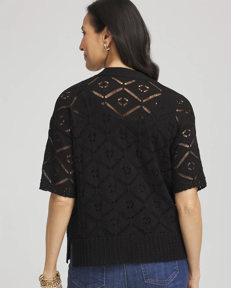 Short Button-down Cardigan