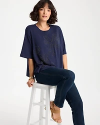 Caviar Beaded Cotton Tee