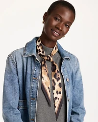 Animal Print Skinny Scarf