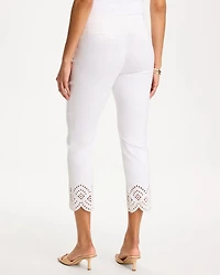 Petite Brigitte™ Slim Scalloped Ankle Pants