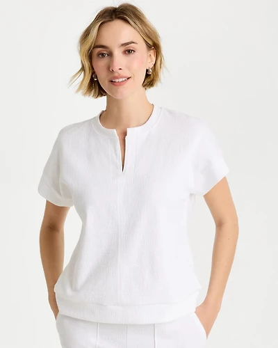 Zenergy® Crosshatch Knit Top