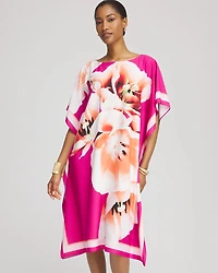 Floral Silky Kaftan Dress