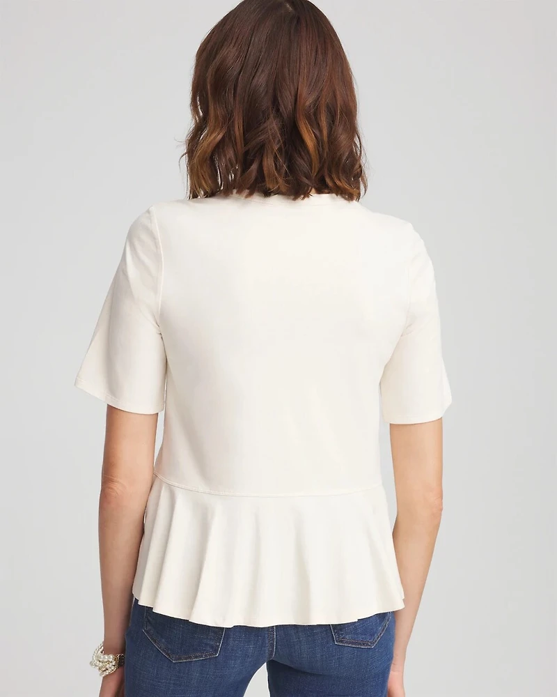 Peplum Back Tee