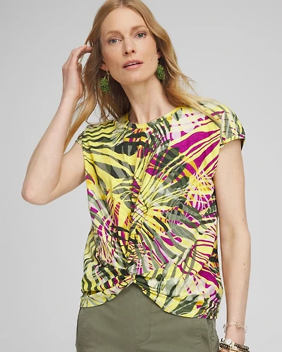 Palms Inverted Knot Front Tee