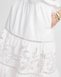 Poplin Pull-on Maxi Skirt