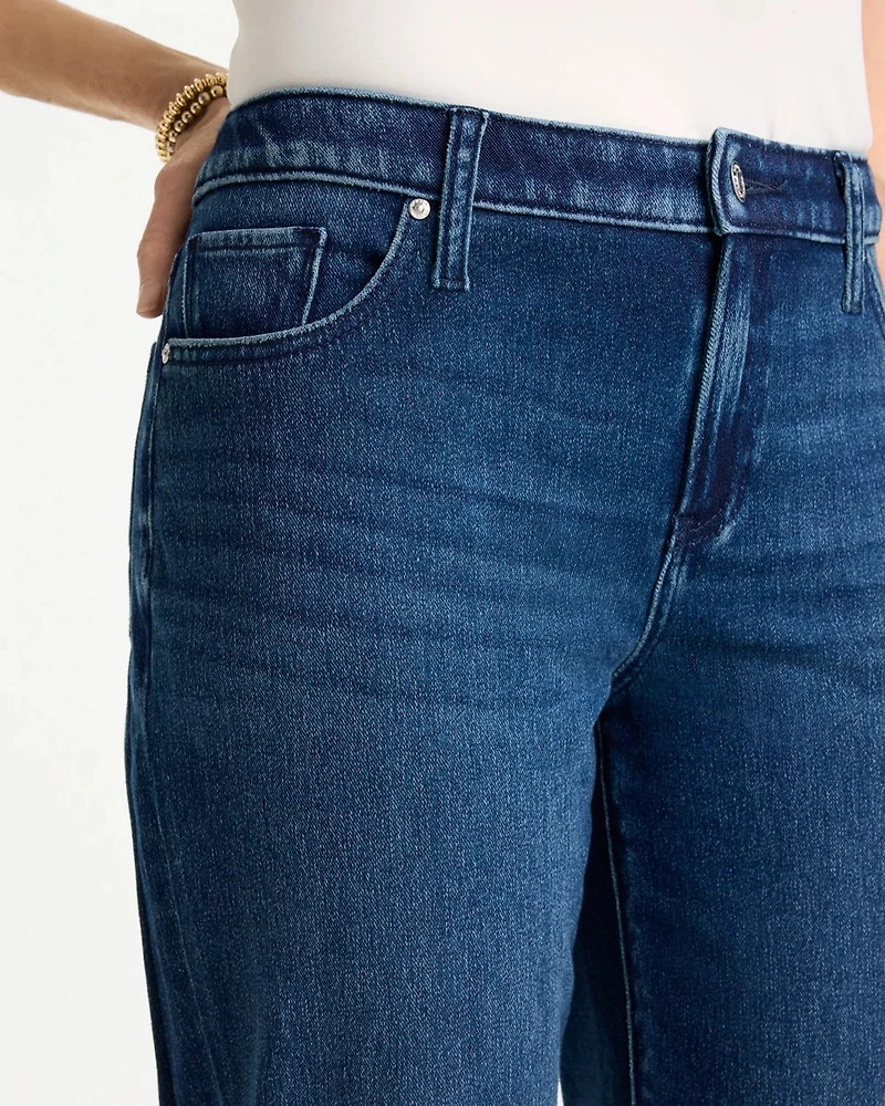Slim Tapered Ankle Knit Denim