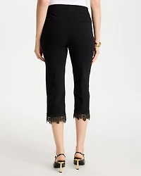 Brigitte™ Slim Applique Hem Capri Pant