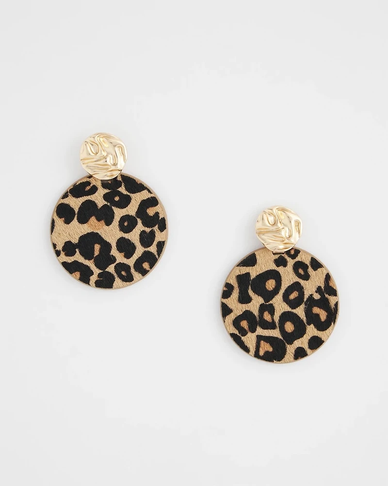 Round Haircalf Earrings
