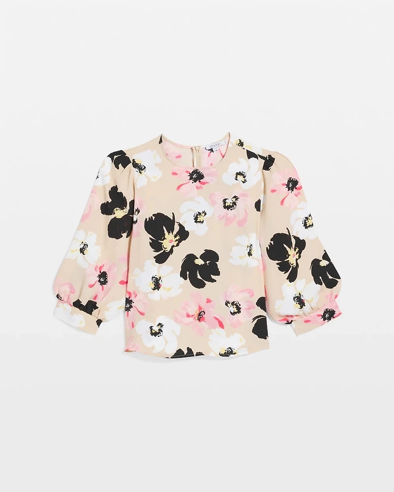 Satin Blossom Burst Top