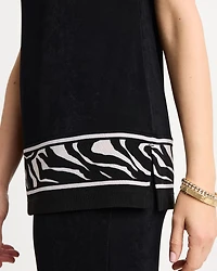 Travelers™ Abstract Zebra Trim Tunic