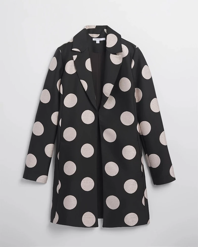 Polka Dot Jacquard Topper
