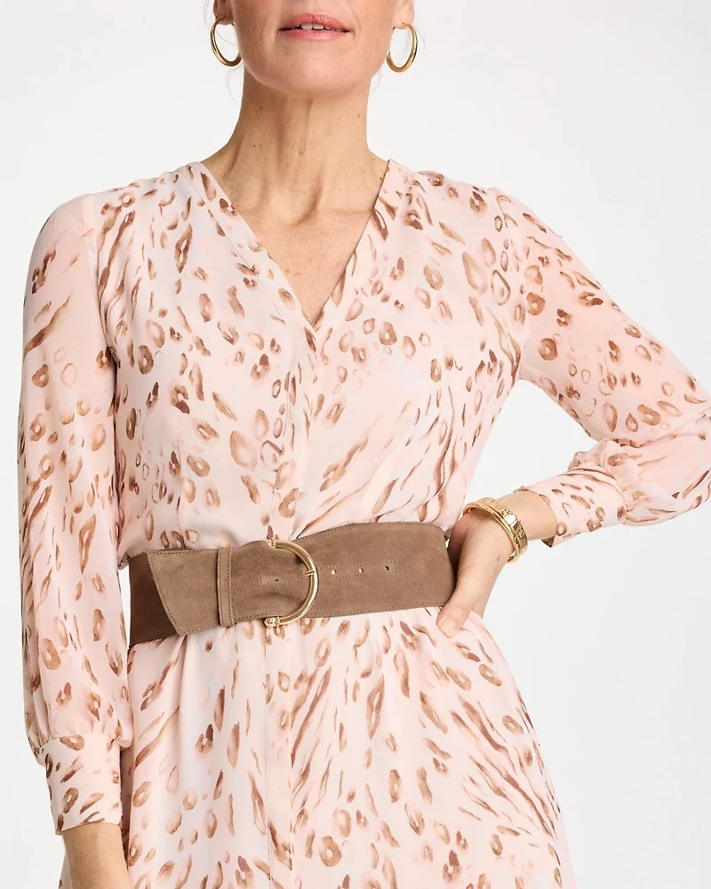 Suede Pull Through Sash Belt