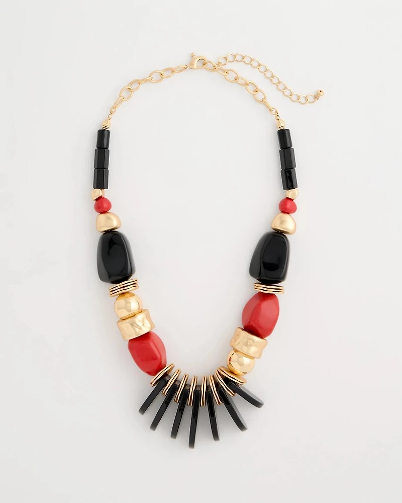 Chico's Originals Mixed-Media Bib Necklace