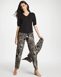 Shirred Elbow Sleeve Tee