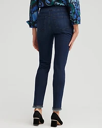 Embellished Tulip Hem Pull-on Jeggings