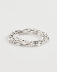 Pearlescent Bead Ball Bracelet