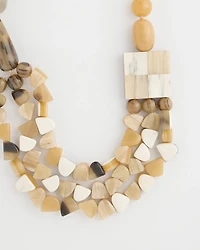 Chico's Originals Faux Horn Geo Necklace