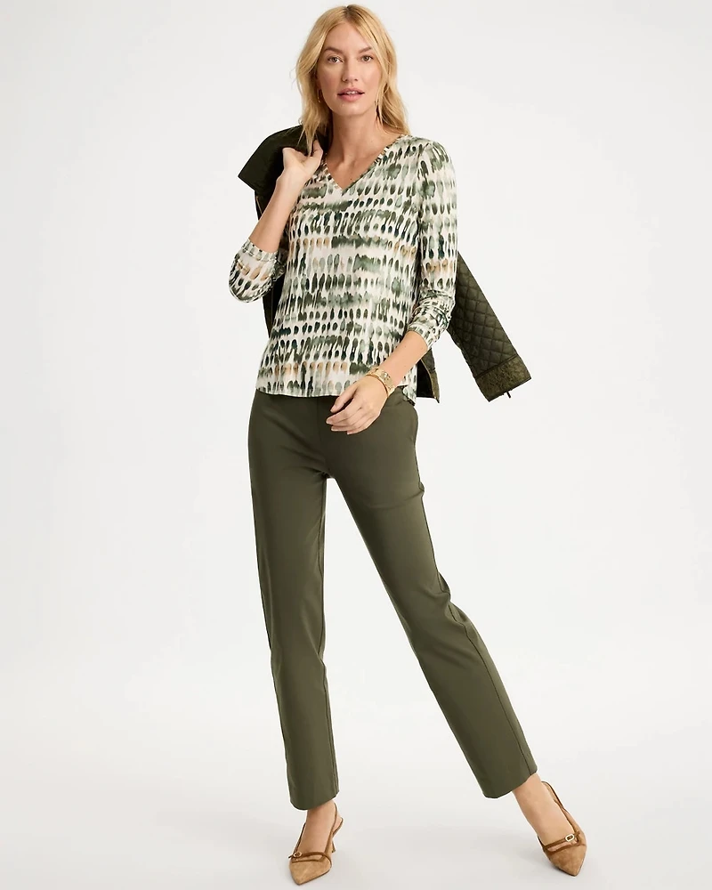 Dots Touch of Cool™ V-Neck Layering Tee