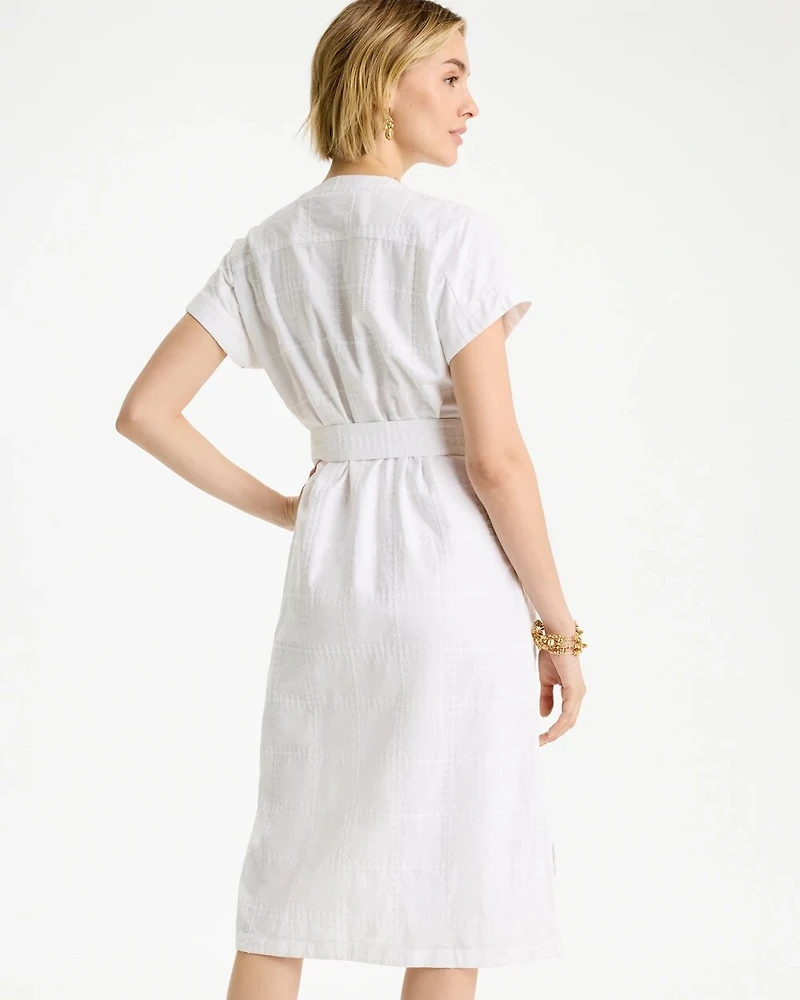 Embroidered Cotton Shirtdress