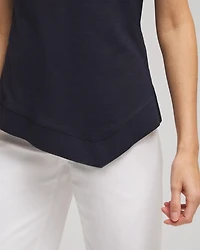 Asymmetrical Elbow Sleeve Tee