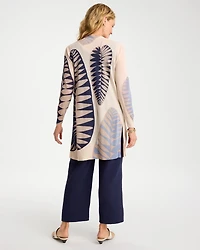 Long Leaf Print Summer Romance Cardigan