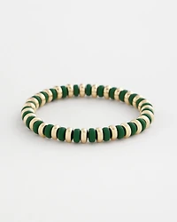Green Gold Slice Stretch Bracelet
