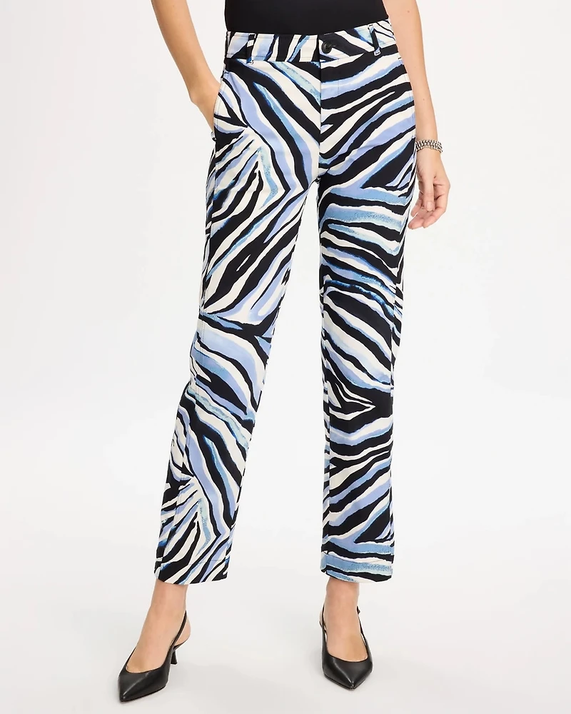 Emme Wide-Leg Abstract Animal Pants