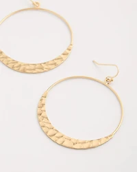 Hammered Hoop Earrings