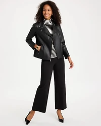Faux Leather Moto Jacket