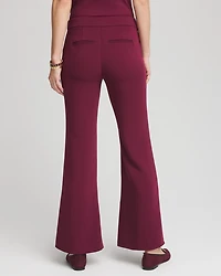 Crepe Flared Trouser Pants