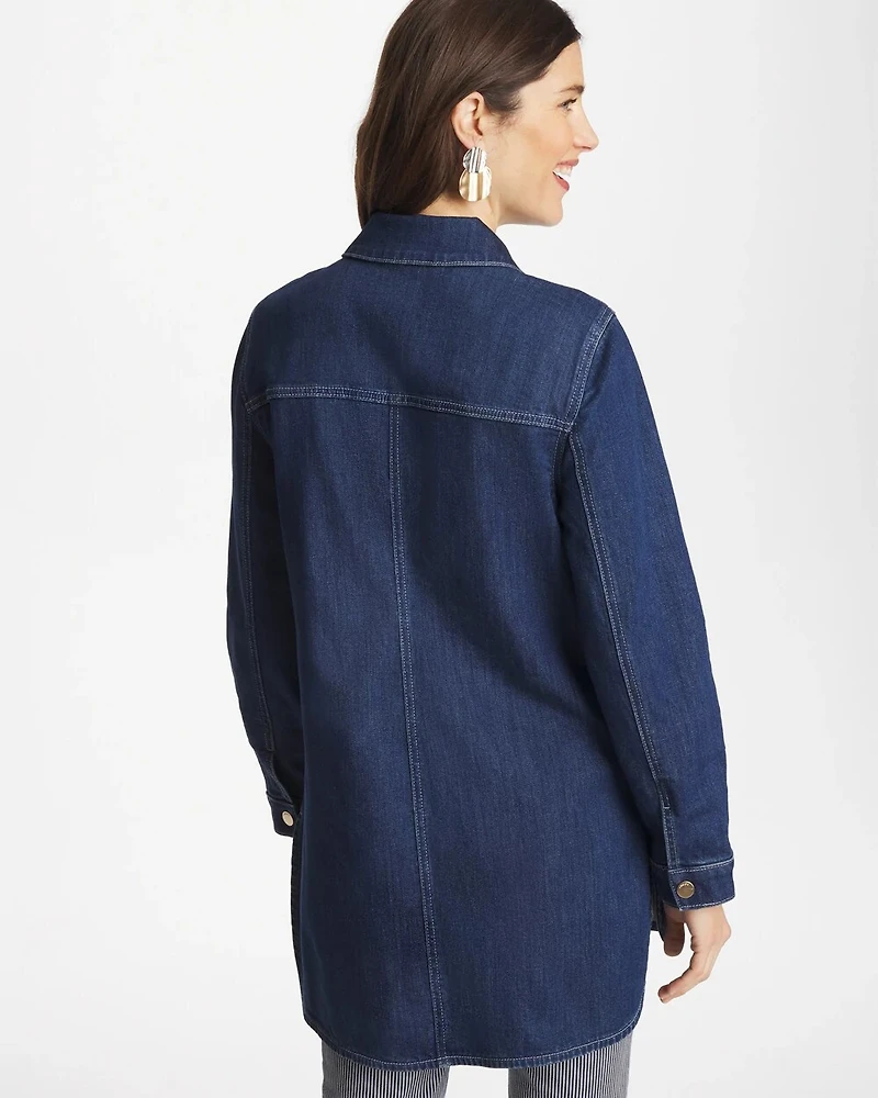 Button Down Denim Topper