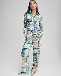 Sanibel Island Print Paperbag Pants