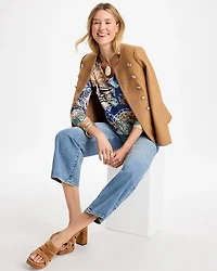 Ella Status Print Long-Sleeve Pullover