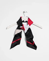 Polka Dot Floral Square Scarf