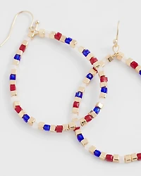 No Droop® Red White & Blue Earrings