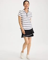 Zenergy® UPF Striped Half-Zip Polo