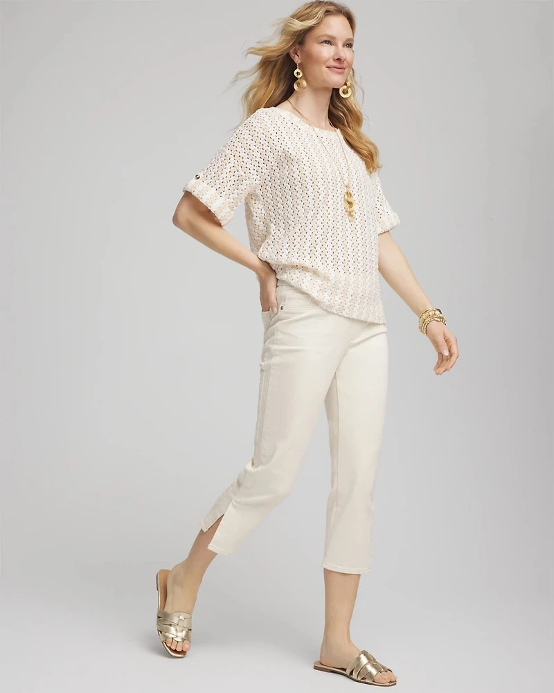 19" Pull-on Capri Jeans