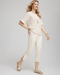 19" Pull-on Capri Jeans