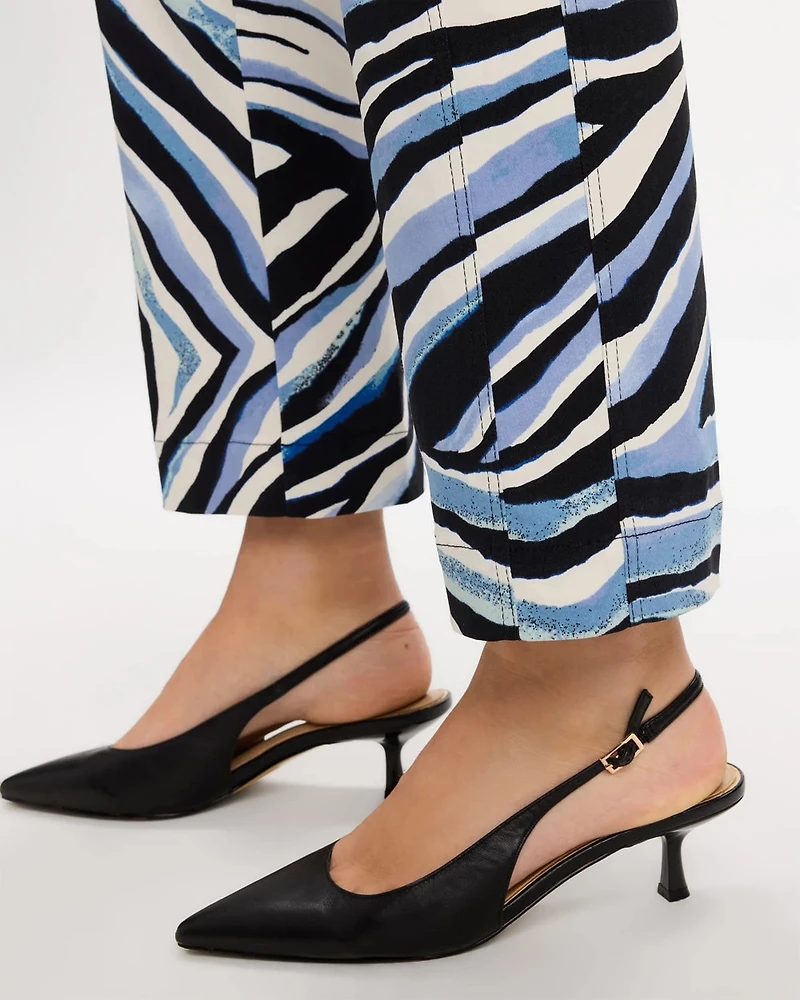 Emme Wide-Leg Abstract Animal Pants