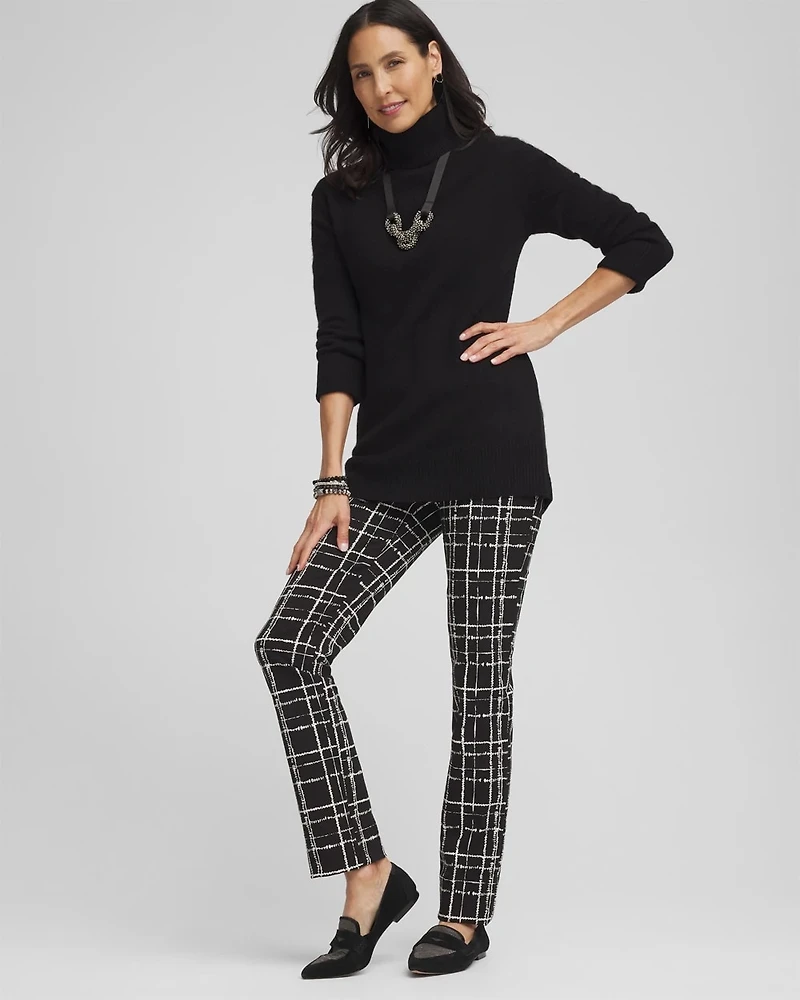 Brigitte Plaid Slim Pants