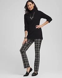 Brigitte Plaid Slim Pants