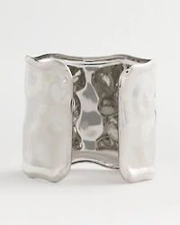 Silvertone Statement Cuff Bracelet