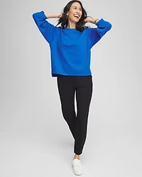 Zenergy® Jacquard Bubble-Sleeve Top
